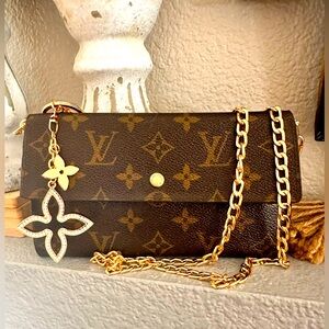 Louis Vuitton Monogram Porte Tresor International Trifold Long Wallet converted